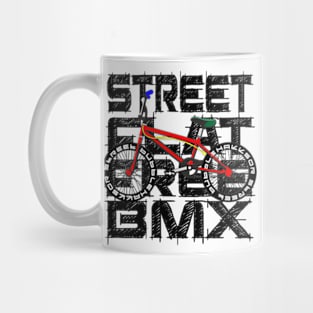 BMX SPORT FLATSTREET FREESTYLE GIFT SHIRT WHITE SHIRT Mug